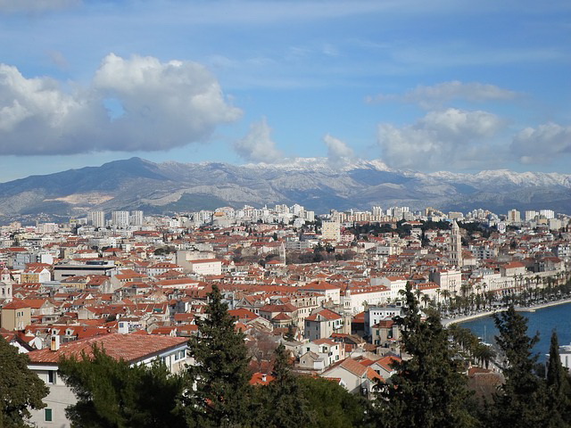 Split, Croatia panoramic view